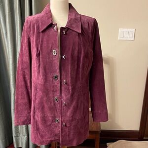 Brand New Women's Purple Suede Jacket